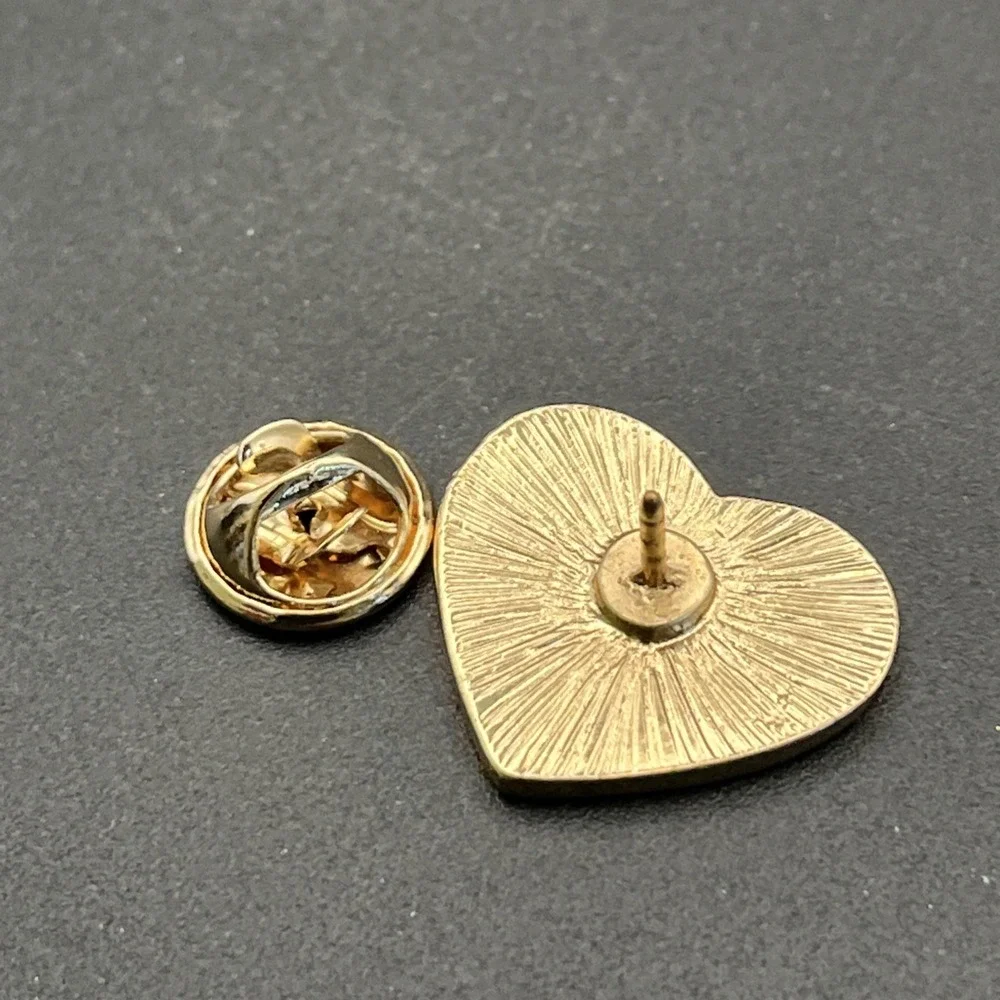 Rainbow Pride Flag Heart Lapel‎ Hat Pin